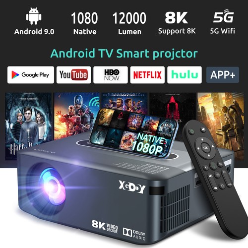 XGODY Projector 1080P Android Mini Home Theater Projector Bluetooth WiFi 5G HDMI - Picture 15 of 15