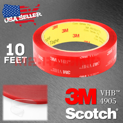 Genuine 3M VHB #4905 Clear Double-Sided Tape Mounting Automotive Car ...