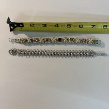 Mixed Costume Jewelry Pair Of Bracelets Fashion Assortment / 7 Inch