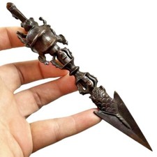 1X Tantric Vajra Pestle Artificial Artifacts Antique Prop Retro Ornament Craft