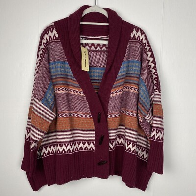 Jon And Anna New York Multicolor Cardigan Sweater Women's NWT Size
