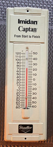 Vintage Metal Advertising Thermometer,  Ag Chemicals