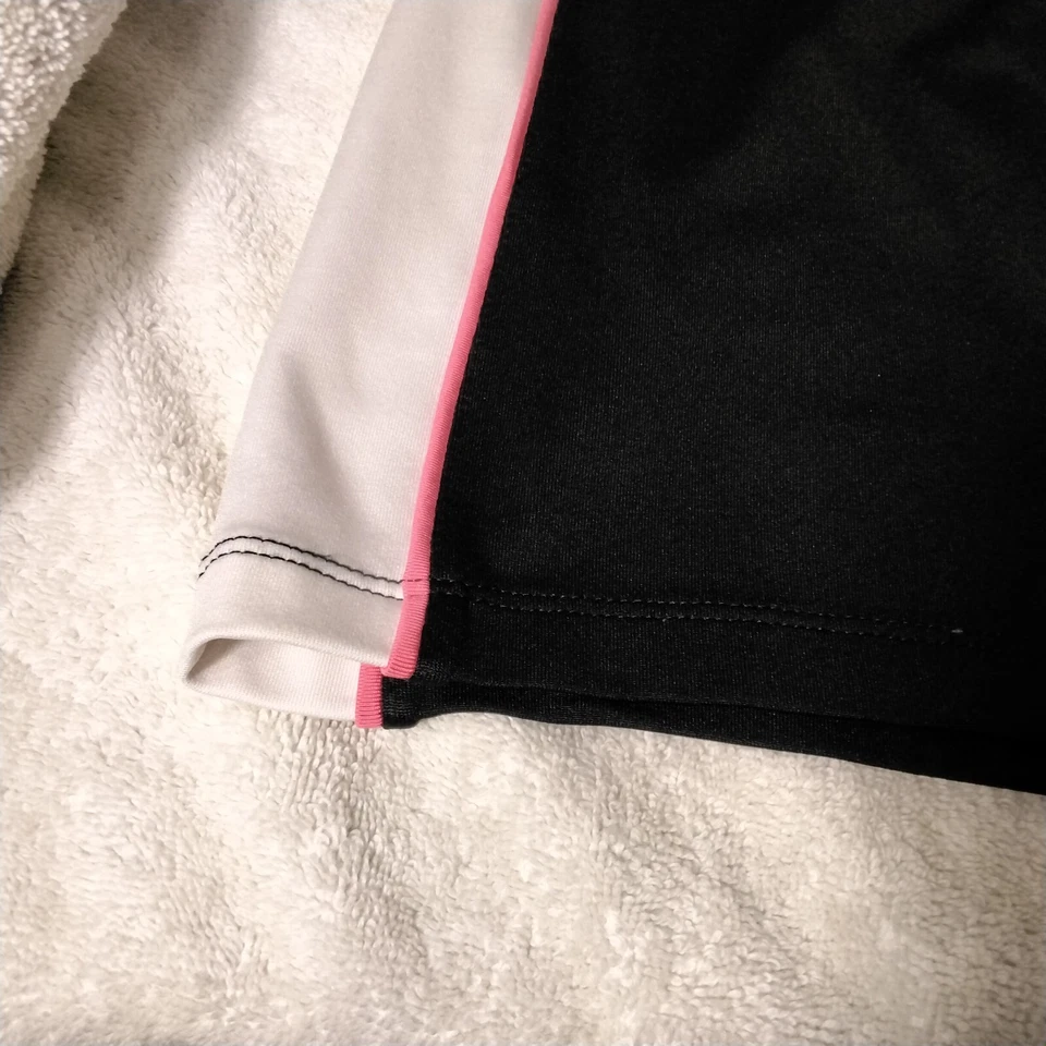 Falda corta Izod Perform X Cool Fx para mujer talla M negra blanca rayas tirar Foto 2 de 4