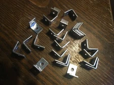 24 PCS 3/4" inch .75" EXTRA HD Squared Corner,  Steel Braces Angle  L-Brackets!!