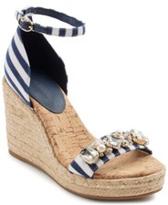 9.5 KARL LAGERFELD CATALYNA WEDGE ESPADRILLE NWOB