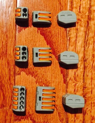 Genuine Wago Lever Nuts 10 pcs 222-412, 10 pcs 222-413, & 5 pcs 222-415