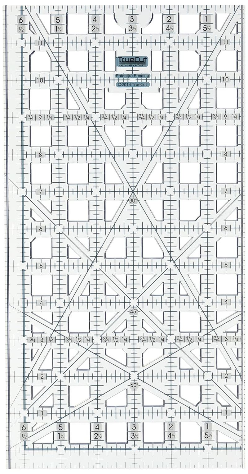 Truecut, Ruler, Innovative Ruler Track and Cutter Guide System, Measures 12-1/2X
