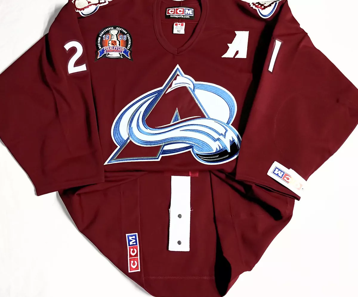 VTG-PRO-52 PETER FORSBERG COLORADO AVALANCHE 1996 CUP CCM/MASKA AUTHENTIC  JERSEY