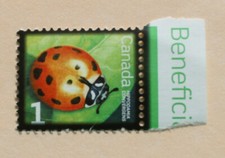 Canada 1 cent stamp 2007 MNH #2234 Beneficial Insects - Convergent Lady Beetle
