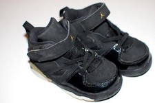 Jordan Flightclub 91 Black Metallic Gold Toddler Size 7C 555330 031 Nice