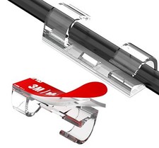 100 Pcs Adhesive Cable Clips Clear Cable Organizer, Cord Holder Cable Management