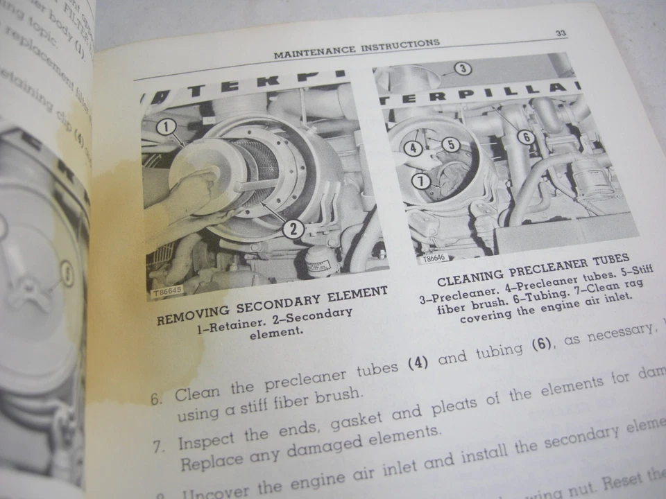 Caterpillar CAT D7 Tractor Dozer Operation Maintenance Manual Book 47A1 79A1 Up - Image 3 of 4
