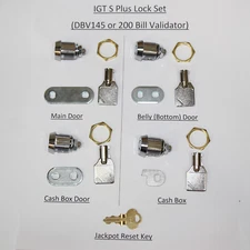 Lock Kit,IGT S Plus Upright with DBV145 or 200 BV (S-PLUS-LOCK-KITUR-145-200) 