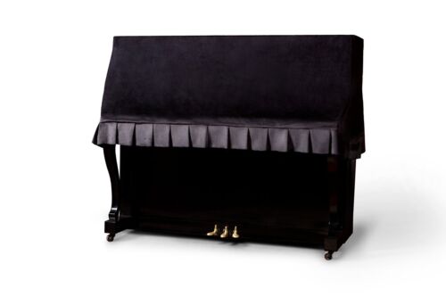 Clairevoire Classics: Cubierta de piano vertical de terciopelo premium | Impermeable interior l... - Imagen 1 de 9