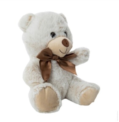 Cute & Cuddly Teddy Bear Plush - New - White