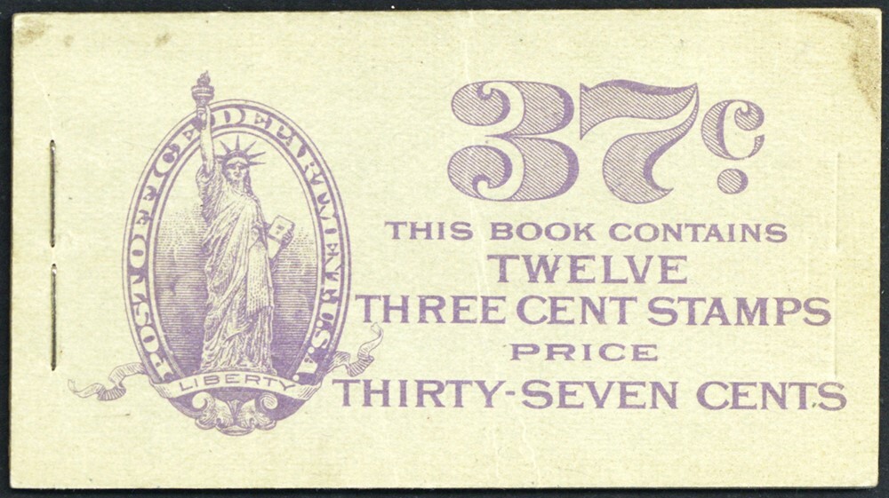 BK63, 37¢ Complete Booklet in Fine Condition CV $225. - Stuart