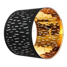 Uimoso Set of 2 Medium Round Lamp Shades with Harp, 13 x 13 x 10 inches