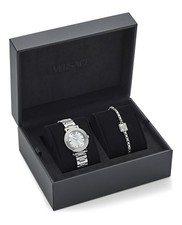 Versace Womens Stainless Steel 35mm Bracelet Fashion Watch