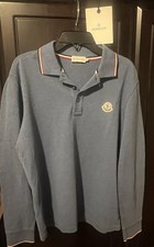 Moncler Men  s Polo Long Sleeve Size M