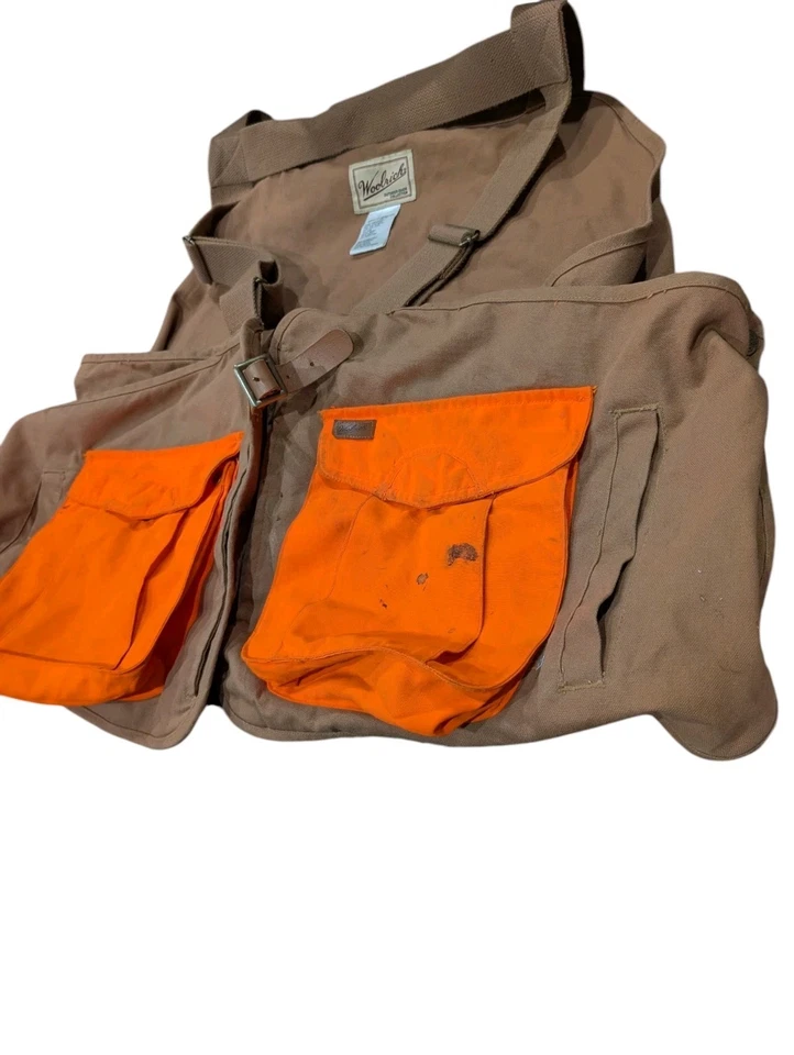 Men’s Woolrich Game Hunting Vest Tan Duck Canvas Brown Size 2XL - (50-52) 5525WT - Image 2 of 4