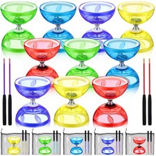 Hungdao 5 Set Chinese Diabolo Set Triple Bearing Chinese Yoyo 5 Multi Colors