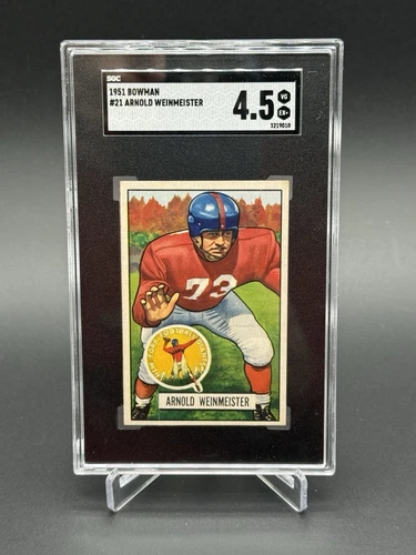 1951 Bowman - Arnie Weinmeister #21 (RC) SGC 4.5 Vintage!