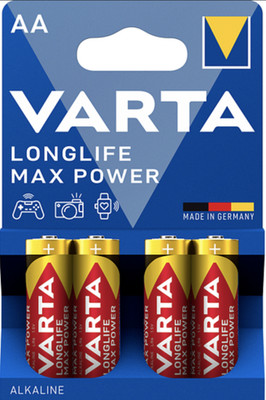 20x Varta LONGLIFE Max POWER Alkaline 4706-LR6-AA-Mignon 4er Blister