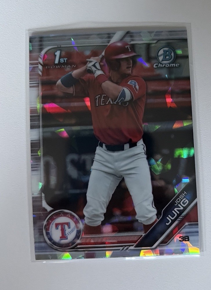 2019 Josh Jung Bowman Draft Sapphire Chrome Refractor #BDC-7 Rookie Rangers