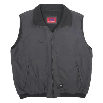 HELLY HANSEN Veste Homme Noire en Nylon XL Fermeture Éclair Unie Outdoor - Photo 1/4