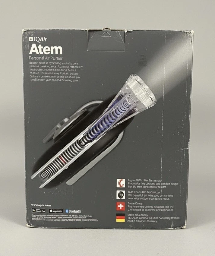 IQAir Atem Personal Air Purufier Table Air Purifier Black "New" - Image 2 of 4