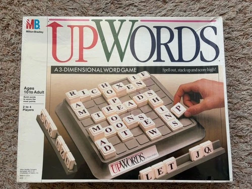 VINTAGE 1988 Milton Bradley UPWORDS 3-DIMENSIONAL WORD GAME! BRAND NEW Sealed