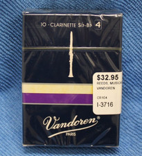 Vandoren Bb Clarinet Reeds 4 Box of Ten CR104