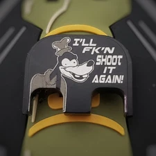 Anodized Glock Back plate fits Gen 1-5  - Do it Again! - Black Series