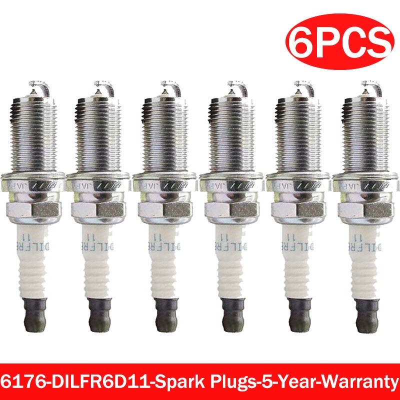 6x Iridium for ngk Spark Plugs - Laser DILFR6D11 6176 Lexus 3.5L