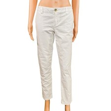 Tommy Hilfiger White Ankle Pants Sailor Preppy Summer Vacation Womens Size 4