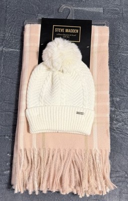 Steve Madden NWT 2-Piece Beanie & Scarf Gift Set