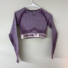 Gymshark Flex Long Sleeve Crop Top Size Small