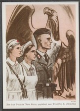 ✔️ GERMANIA 3. Reich RARA CARTOLINA - RIPRODUZIONE!! NON ORIGINALE!!