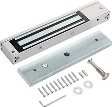Electric Magnetic Lock 280KG/600LBS Force, 12V NC Mode, Access Control for Metal