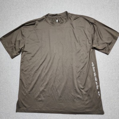 ASRV Shirt Men's L Brown ATB-UV+ DSG-0882 Athletic Performance Tee Korea Wicking