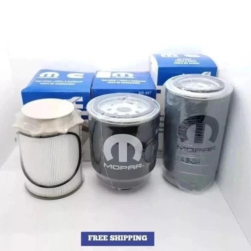 2013-2024 RAM 2500 3500 4500 5500 6.7L DIESEL OIL FUEL FILTER KIT MOPAR OEM - Image 2 of 3