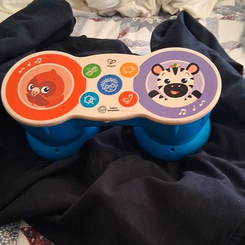 Hape Baby Einstein Musical Toy Owl Zebra Animal Blue Multicolor Developmental