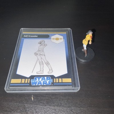 WOTC Star Wars Miniatures JA Jedi Crusader 2/40 with Card