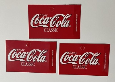 (3) Coca Cola Plastic Dixie Narco Vending Machine Inserts NOS Unused 