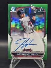2023 Bowman Chrome 1st Green Ref Auto /99 Justyn-Henry Malloy #CPA-JMA - TIGERS