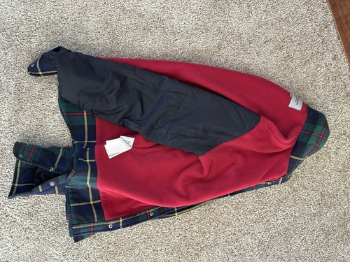 Carhartt WIP Check Hemdjacke Fleece gefüttert grün navy rot gelb Größe L - Bild 3 von 7