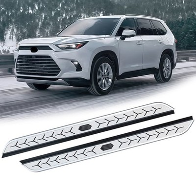 2 Stück Fester Seitenschritt Trittbret für Toyota Grand Highlander 2024-2026
