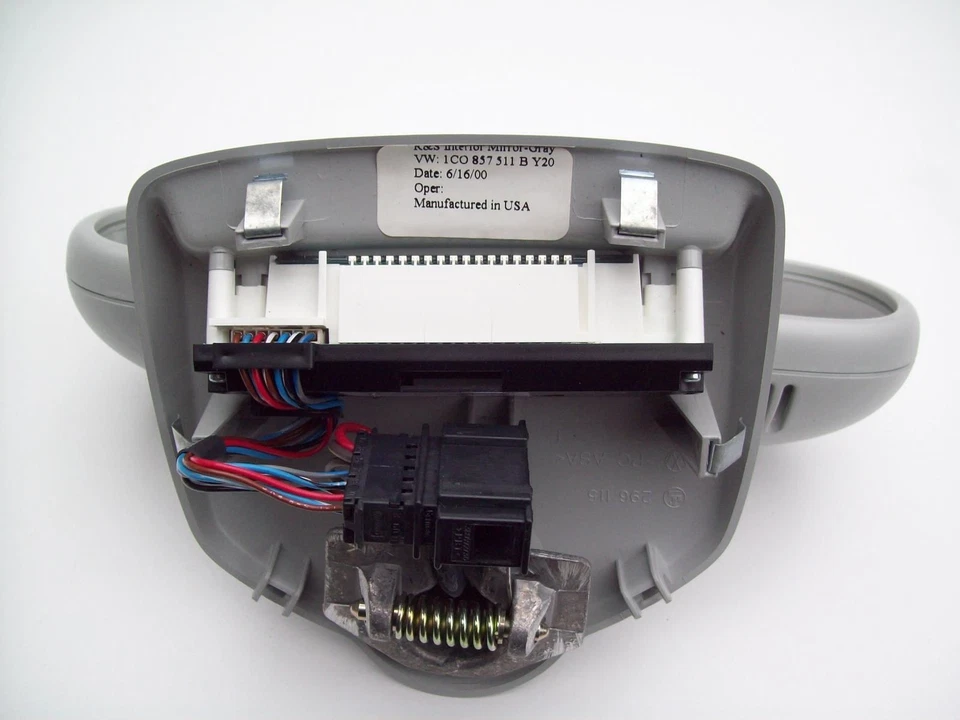 VW Beetle Rear View Mirror Genuine Pearl Grey 1C0857511B 1999-2001 - Image 4 of 4