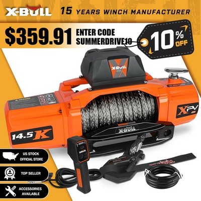 X-BULL Electric Winch 14500LBS 13500LBS 12000LBS Waterproof Trailer 4WD 4X4 12V
