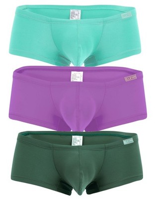 Mens Underwear: Clever 229961 3PK Australian Latin Trunks